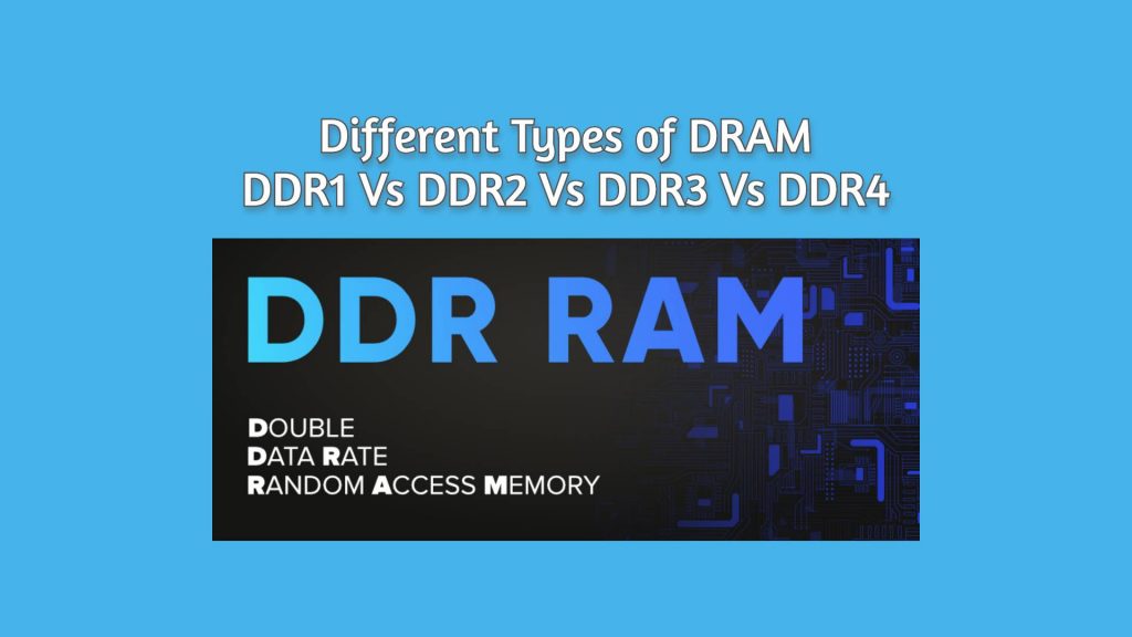 Types of DRAM & DDR SDRAM- DDR1, DDR2, DDR3, DDR4, DDR5 RAM - Tech Geek